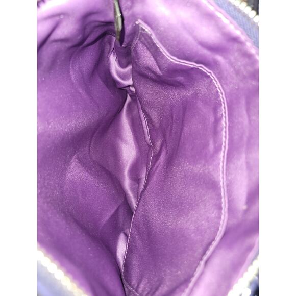 Coach Poppy Tartain Sequin Crossbody Purple - Picture 4 of 6